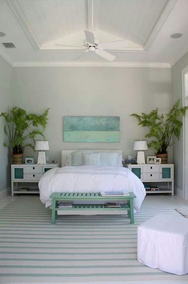 bedroom beach turquoise seafoam coastal bedrooms designs brighter beachy colors tropical pale decor apartment purewow decorating instantly tips ocean master