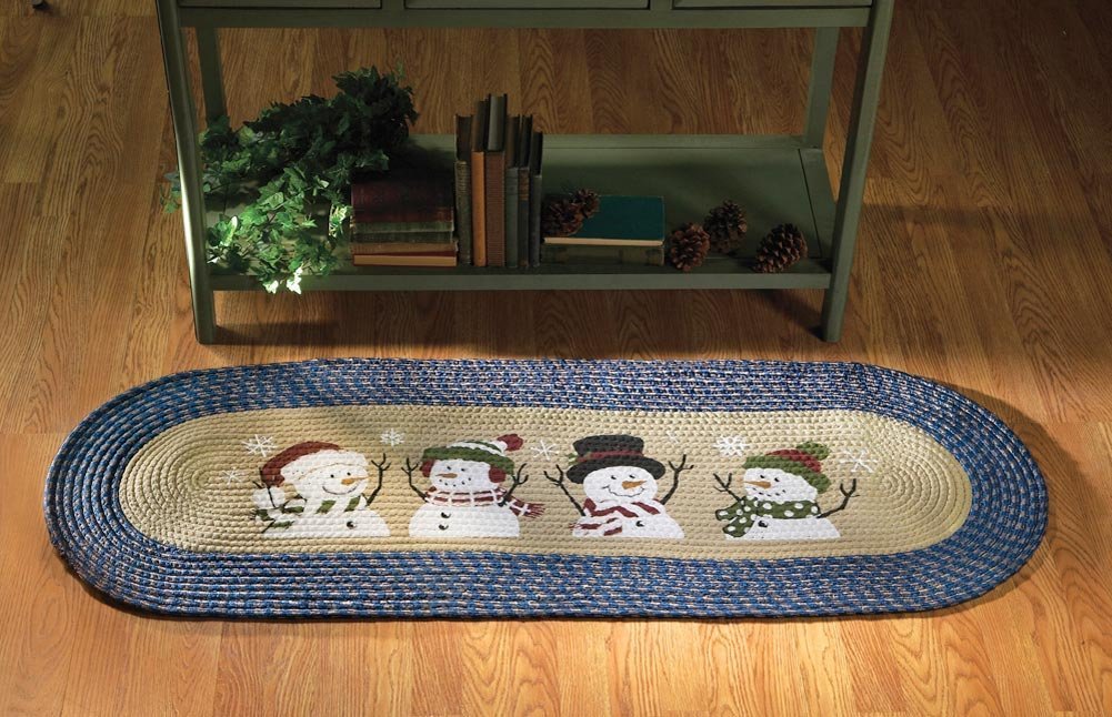blue-snowman-rug-for-christmas-decorations