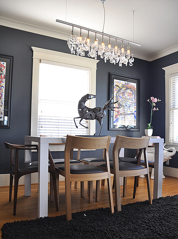 Dark-Gray-Craftsman-Dining-Room-Design