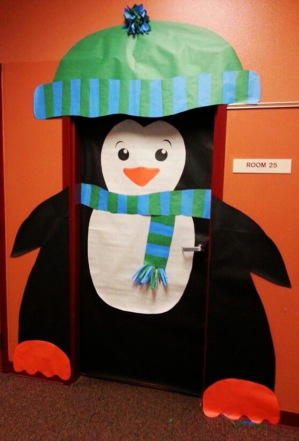 christmas door classroom decorations decoration penguin cute christian site choose unique