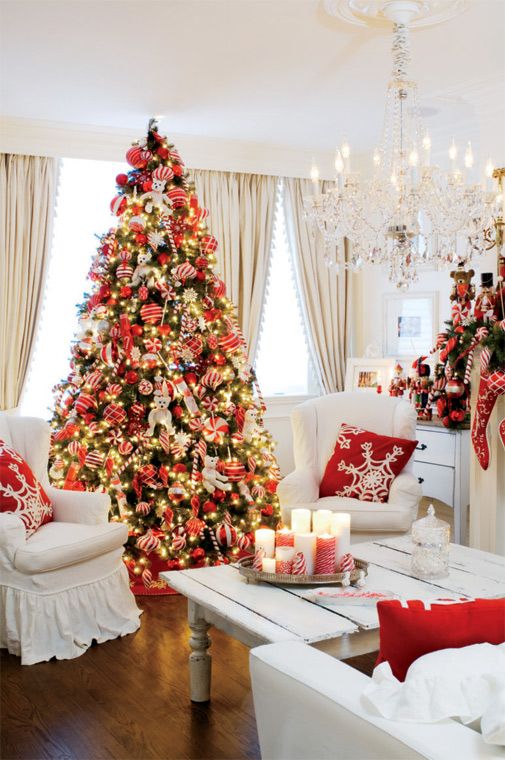 red-white-christmas-living-room-decorating-ideas