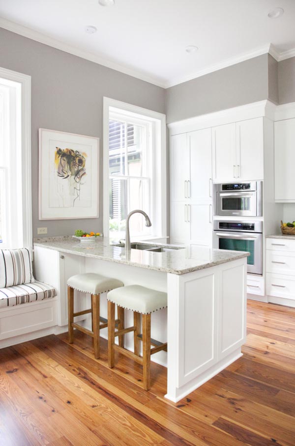 white-kitchen-with-gray-walls