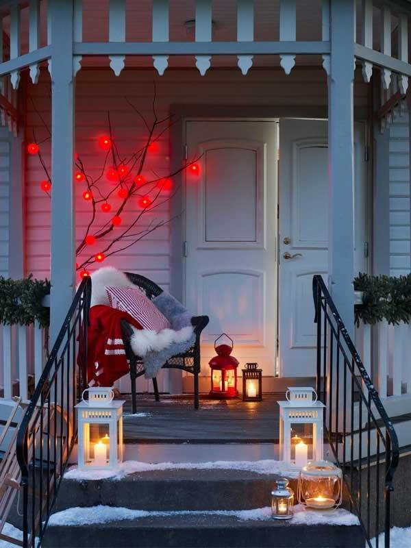 40 Cool Christmas Porch Decorations Ideas Interior Vogue
