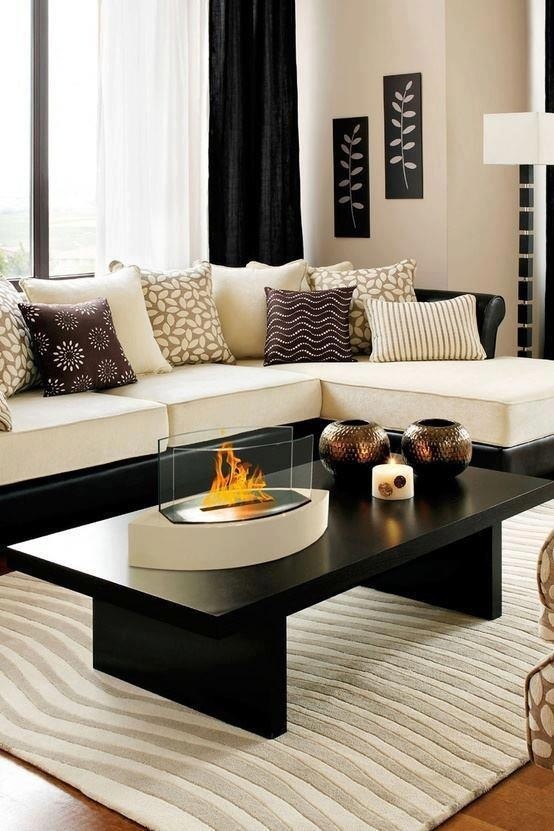 black-beige-living-room