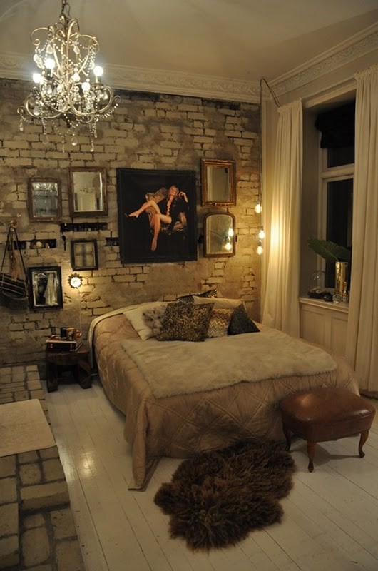 brick-wall-bedroom-design