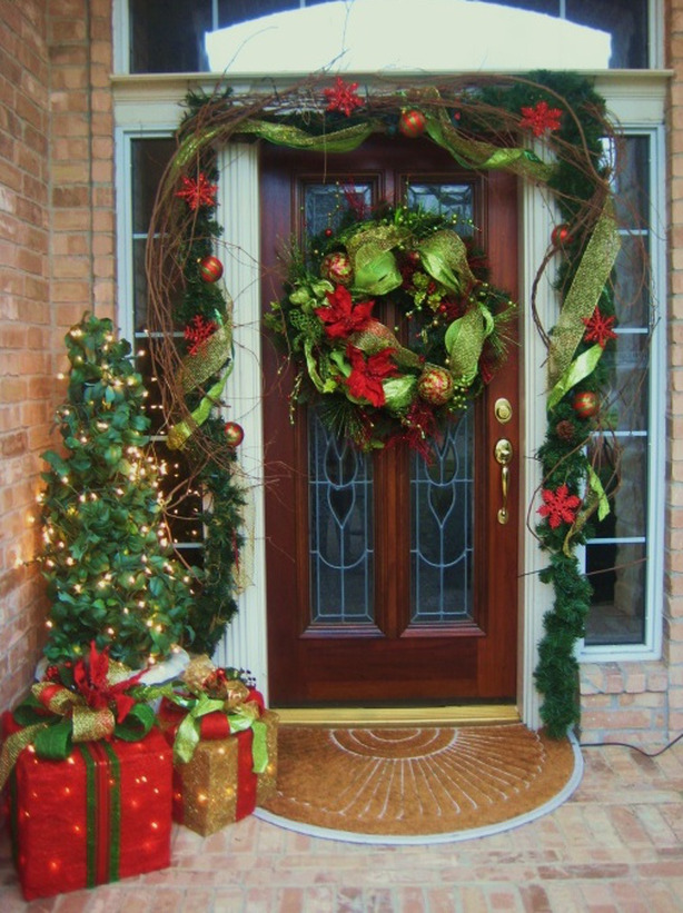 christmas door decorating front decoration elegant fantastic site interior beautiful style