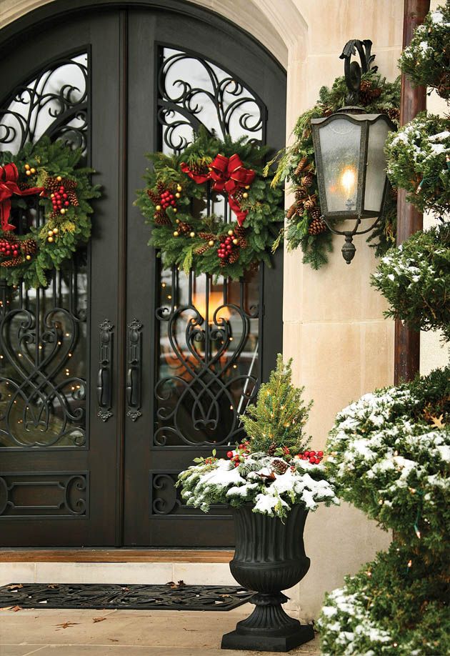 christmas door decorating front decoration elegant beautiful designs fantastic site style