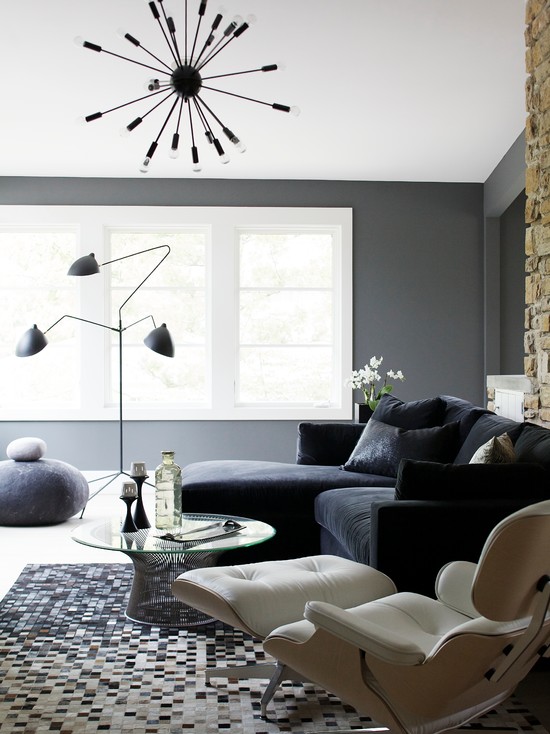 living-room-with-black-leather-sofa
