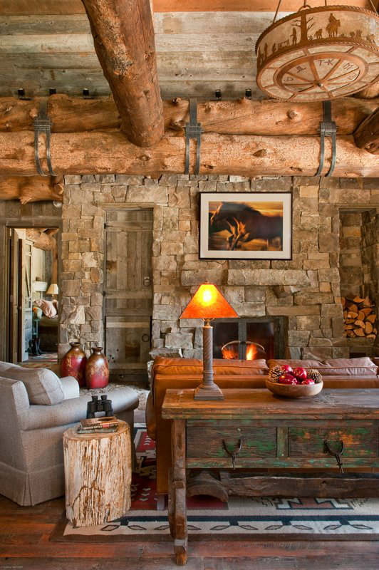 rustic-cabin-living-room-ideas