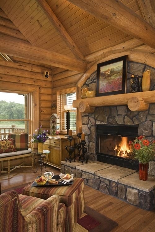 rustic-log-cabin-fireplaces