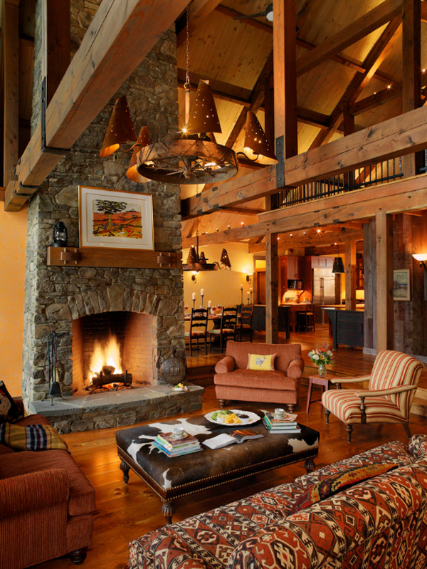 rustic-style-living-room