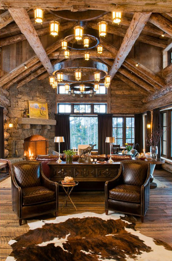 rustic-western-living-room-designs