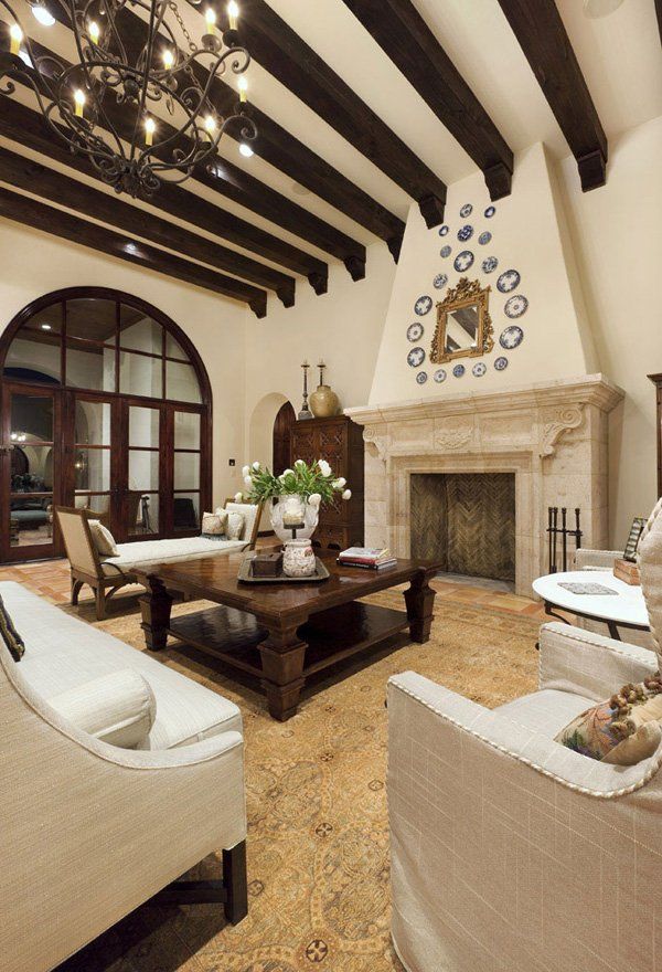 spanish-living-room-with-beams