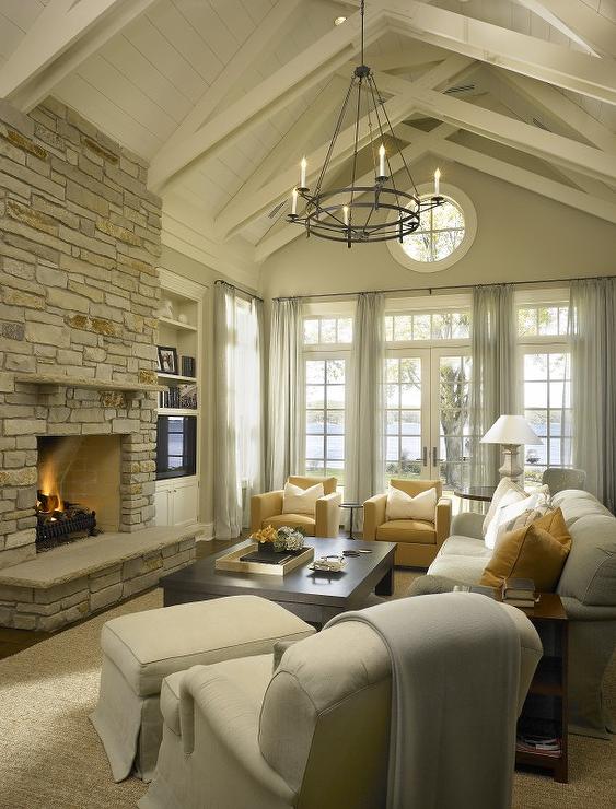 vaulted-ceiling-living-room-with-fireplace