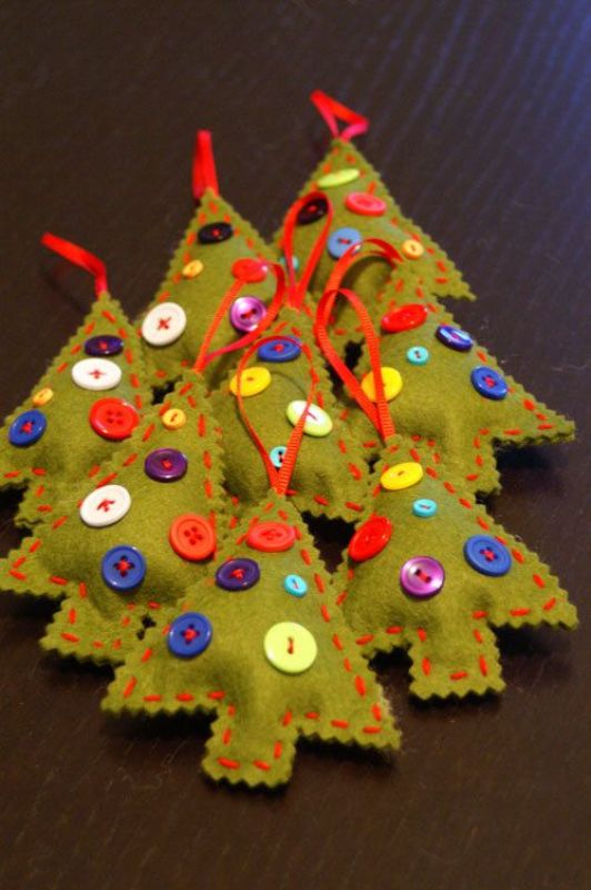 felt-christmas-ornament-tree-ideas