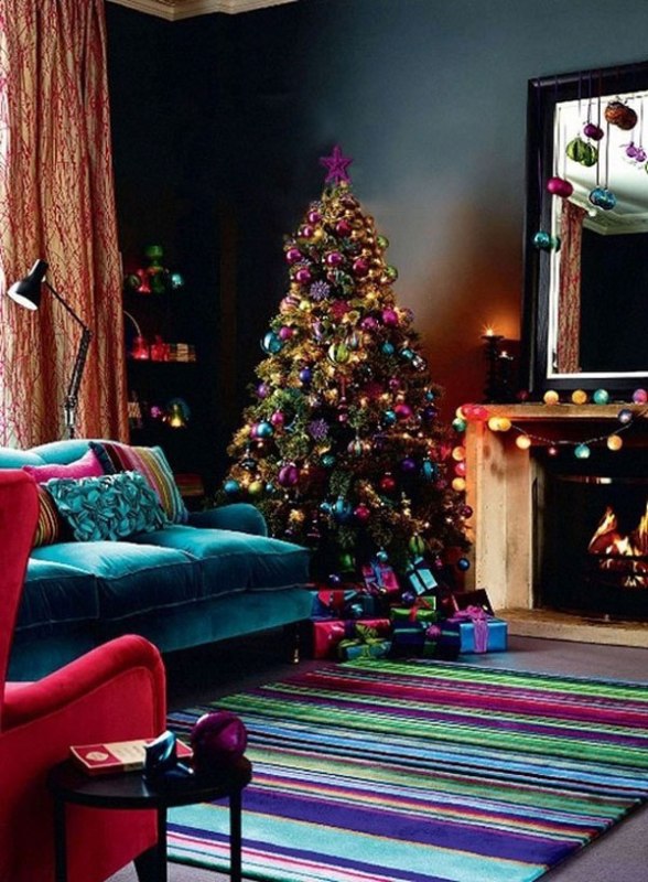 jewel-tones-christmas-tree-decorations